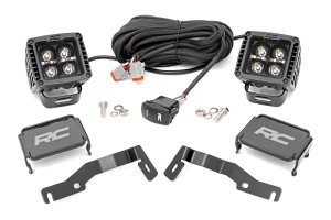 Toyota Tacoma LED Light Kit - Rough Country - Ditch Mount - Black - 2024+
